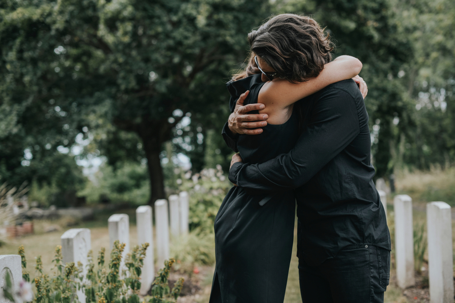 Grief and Loss - Friends comforting each other